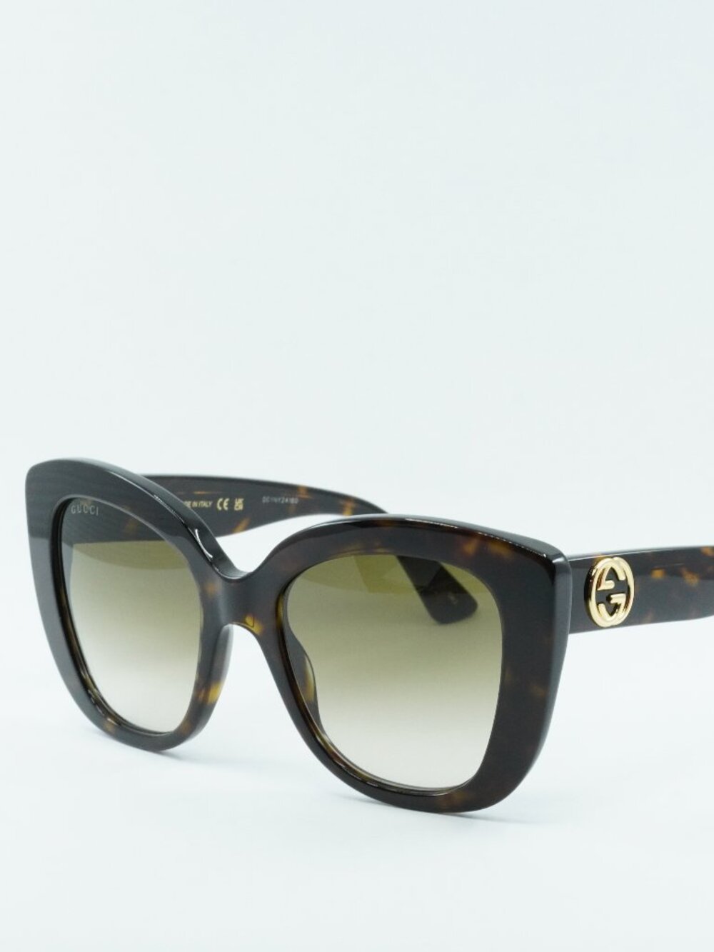 Gucci GG0327S 002 Cat Eye Sunglasses - Havana / Brown